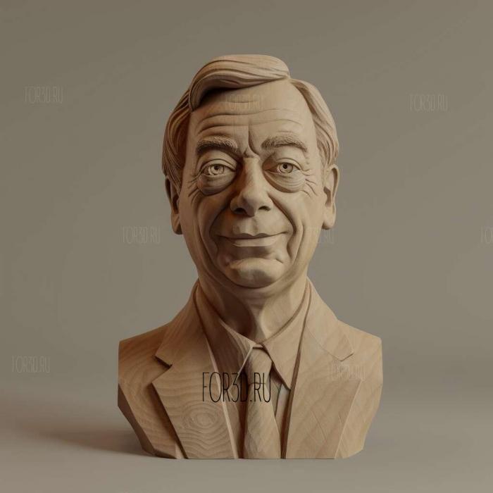 Nigel Farage 2 stl model for CNC